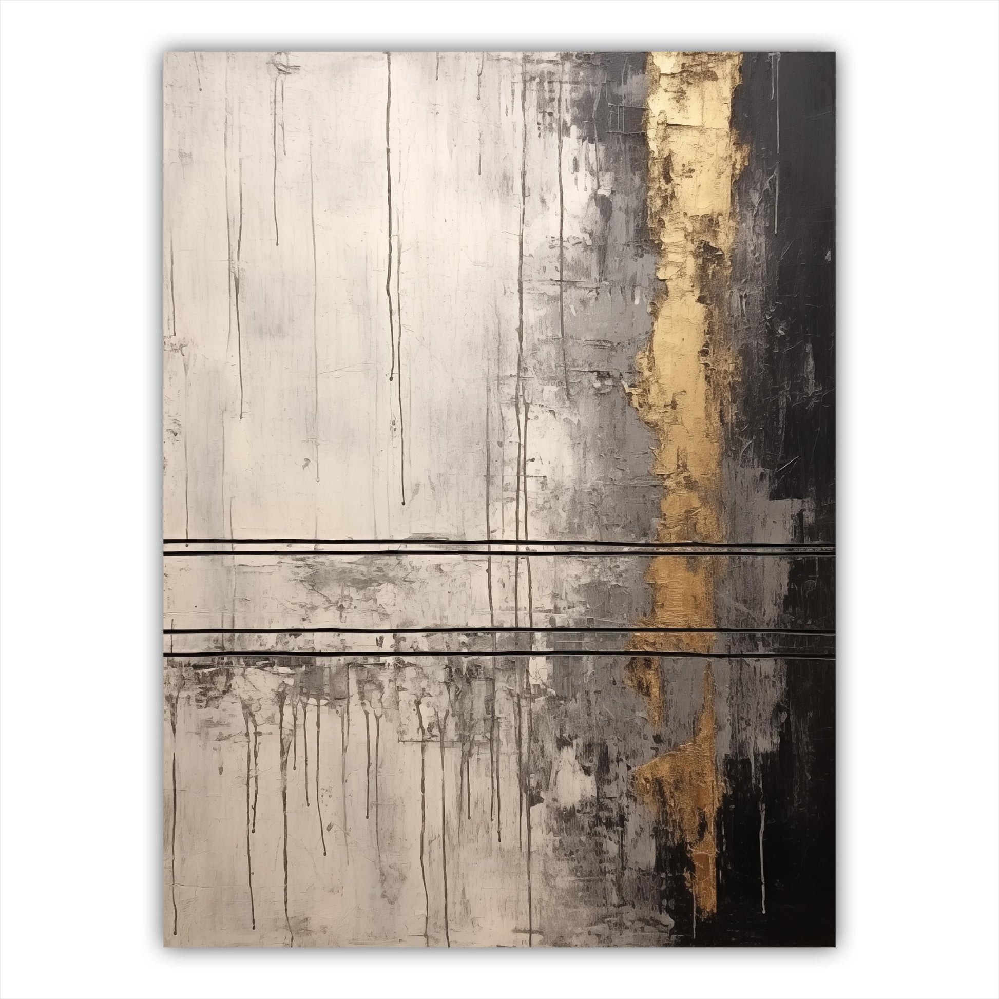 Abstract Gold Cascade - Atka Inspirations