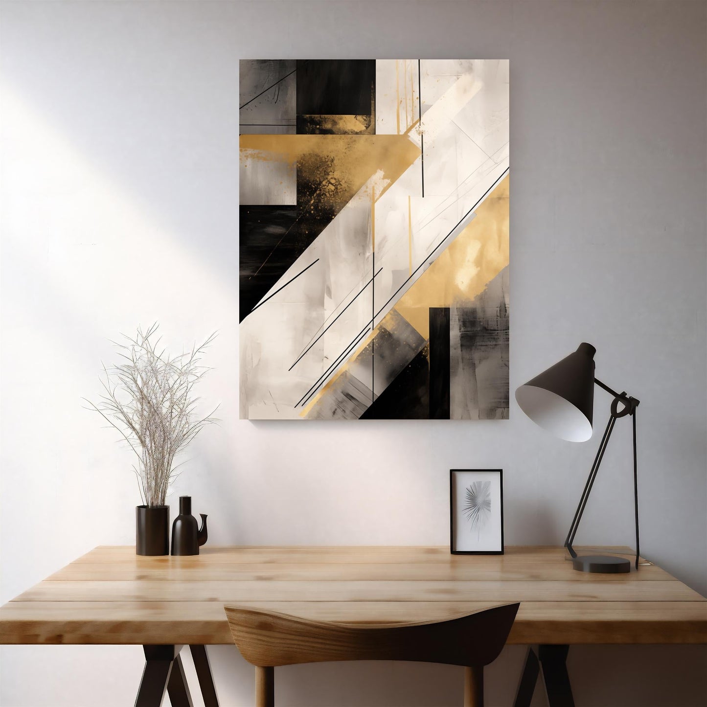 Abstract Gold Geometry - Atka Inspirations