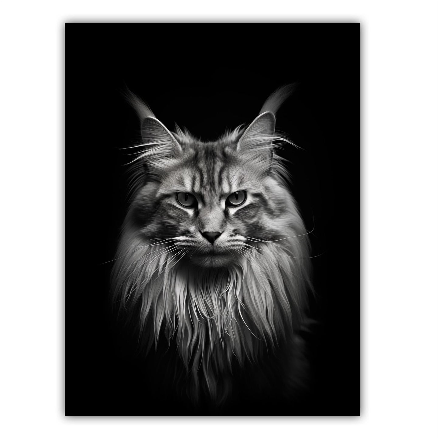 Cat - Maine Coon Portrait - Atka Inspirations