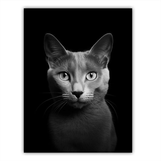 Cat - Russian Blue Portrait - Atka Inspirations