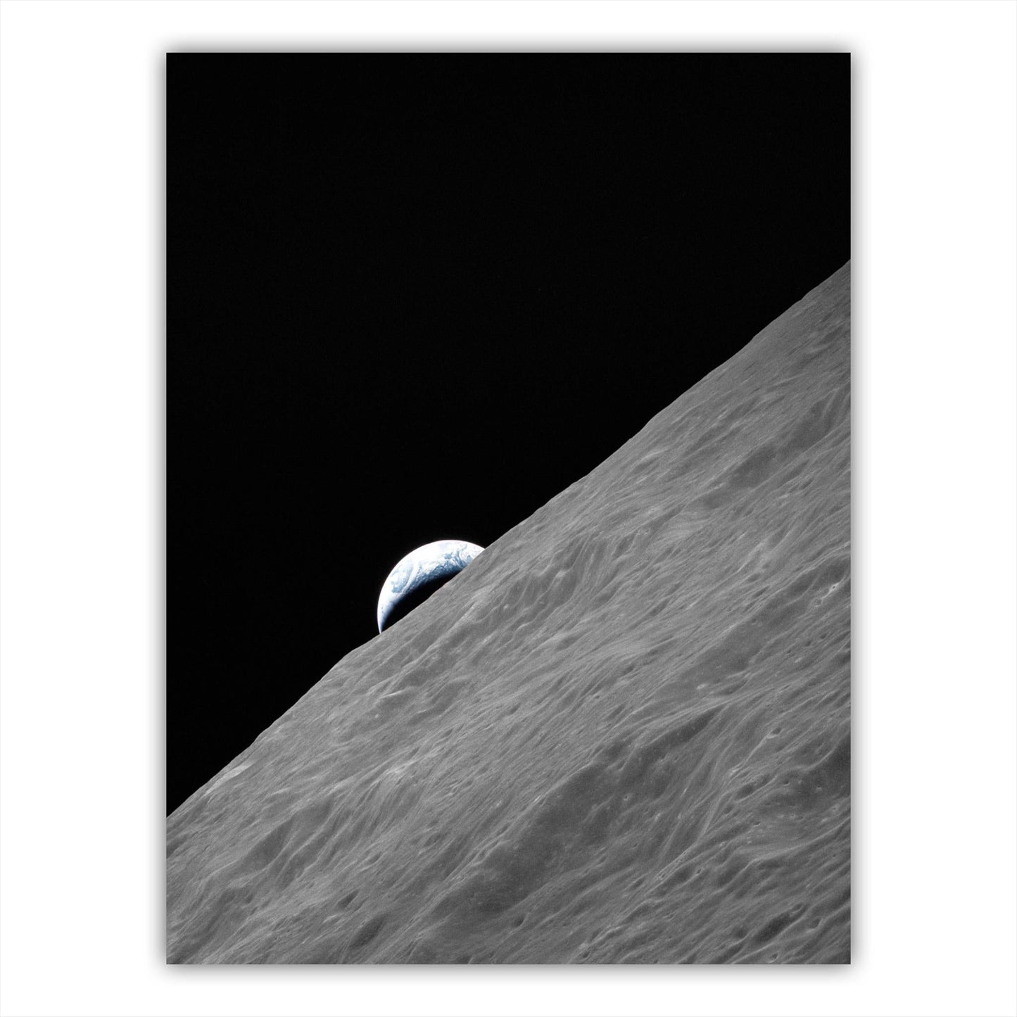 Crescent Earth: Apollo 17's Lunar Vista - Atka Inspirations