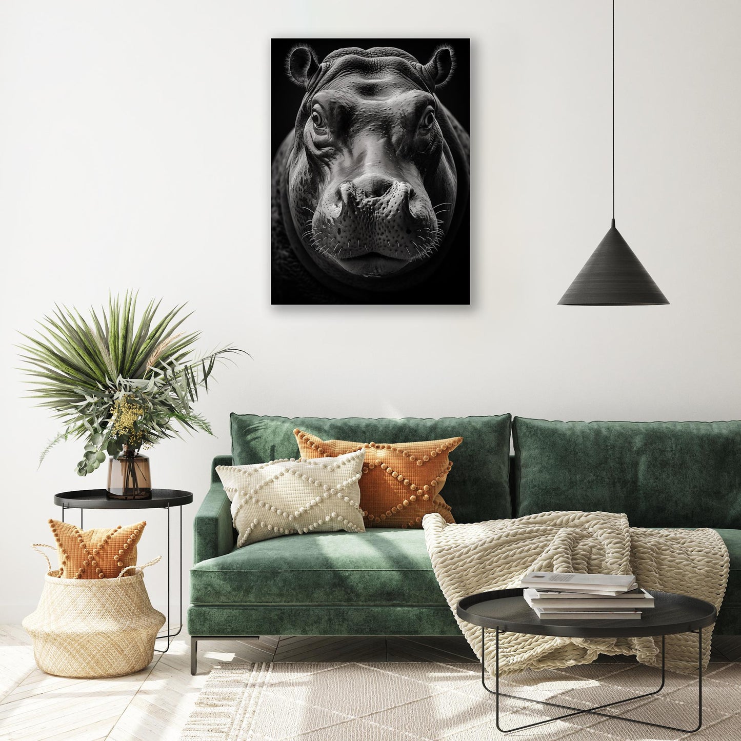 Hippopotamus Portrait - Atka Inspirations