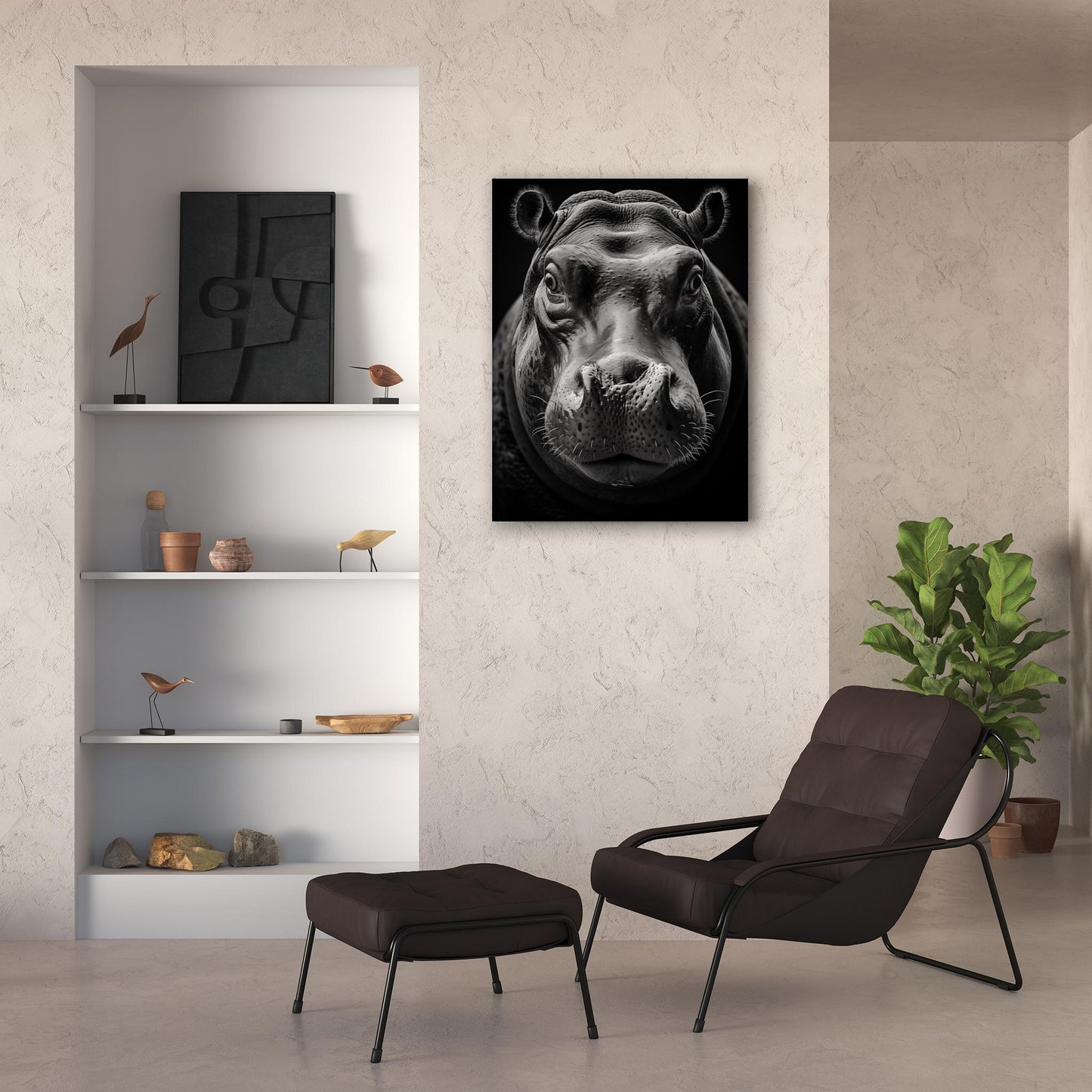 Hippopotamus Portrait - Atka Inspirations