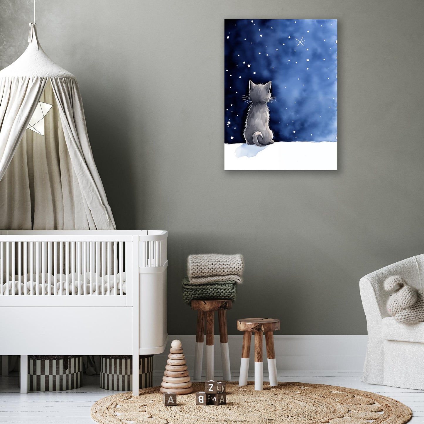 Kitten's Starlit Reverie - Atka Inspirations