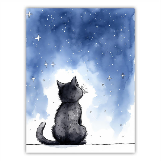 Night Sky Gazer Kitten - Atka Inspirations