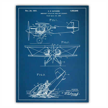 Patent 1833646 - Emergency Floation Gear For Aircraft - 1931 - Atka Inspirations