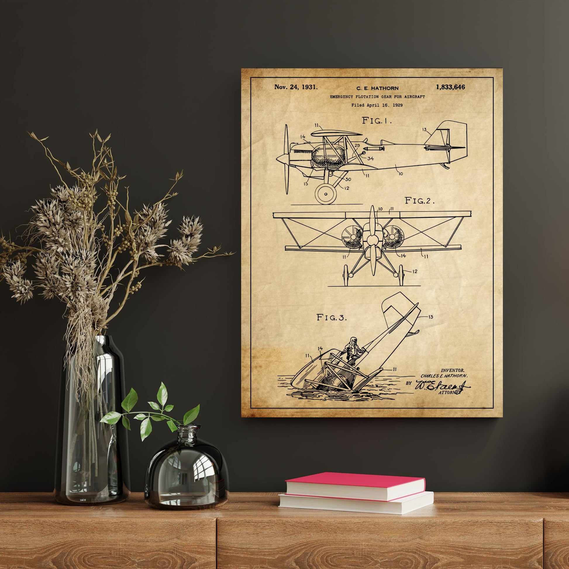 Patent 1833646 - Emergency Floation Gear For Aircraft - 1931 - Atka Inspirations