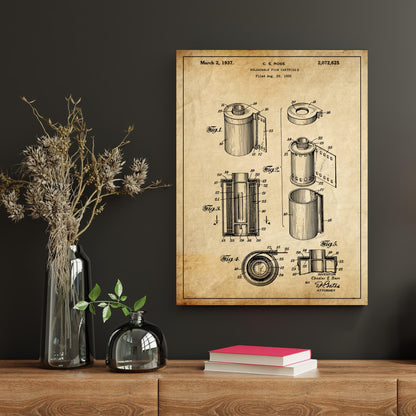Patent 2072625 - Reloadable Film Catridge - 1937 - Atka Inspirations