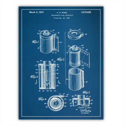 Patent 2072625 - Reloadable Film Catridge - 1937 - Atka Inspirations