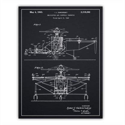 Patent 2318260 - Helicopter by Igor Sikorsky - 1943 - Atka Inspirations