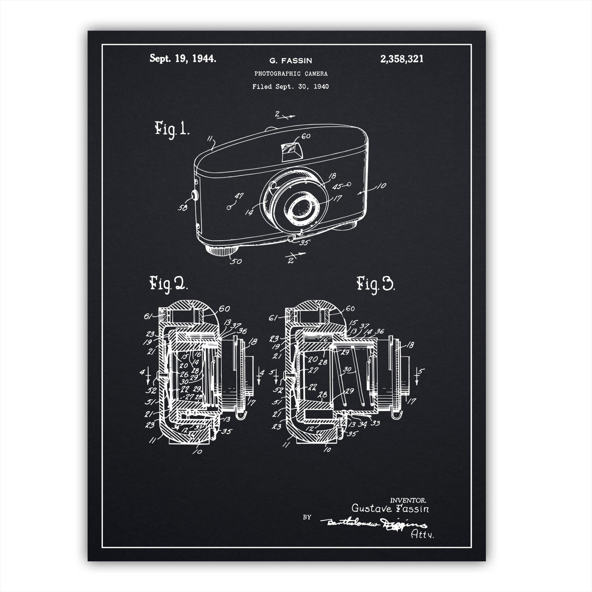 Patent 2358321 - Photographic Camera by G. Fassin - 1944 - Atka Inspirations