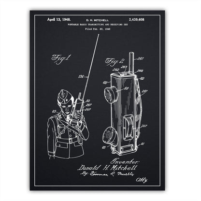 Patent 2439408 - Portable Radio Transmitting and Receiving Set - 1948 - Atka Inspirations