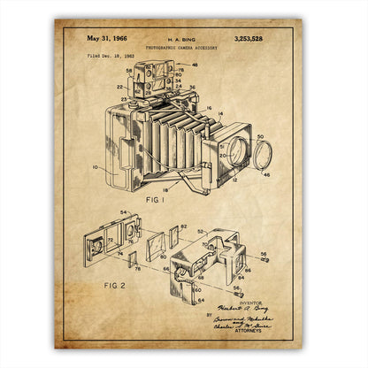 Patent 3253528 - Photographic Camera Accessory - 1966 - Atka Inspirations