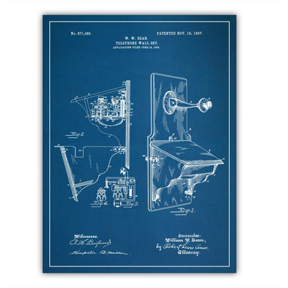 Patent 871485 - Telephone Wall Set - 1907 - Atka Inspirations