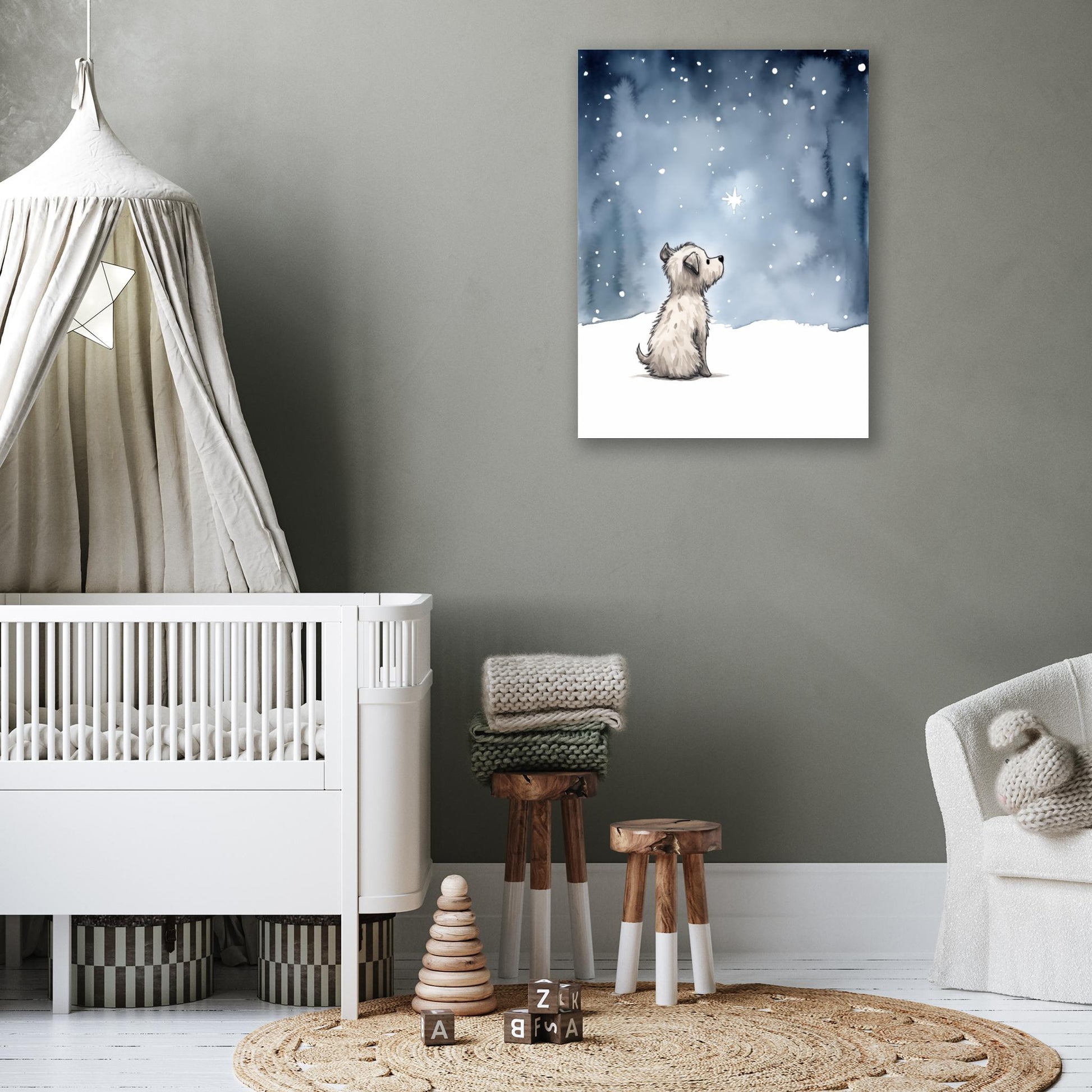 Snowy Night Puppy Watch - Atka Inspirations