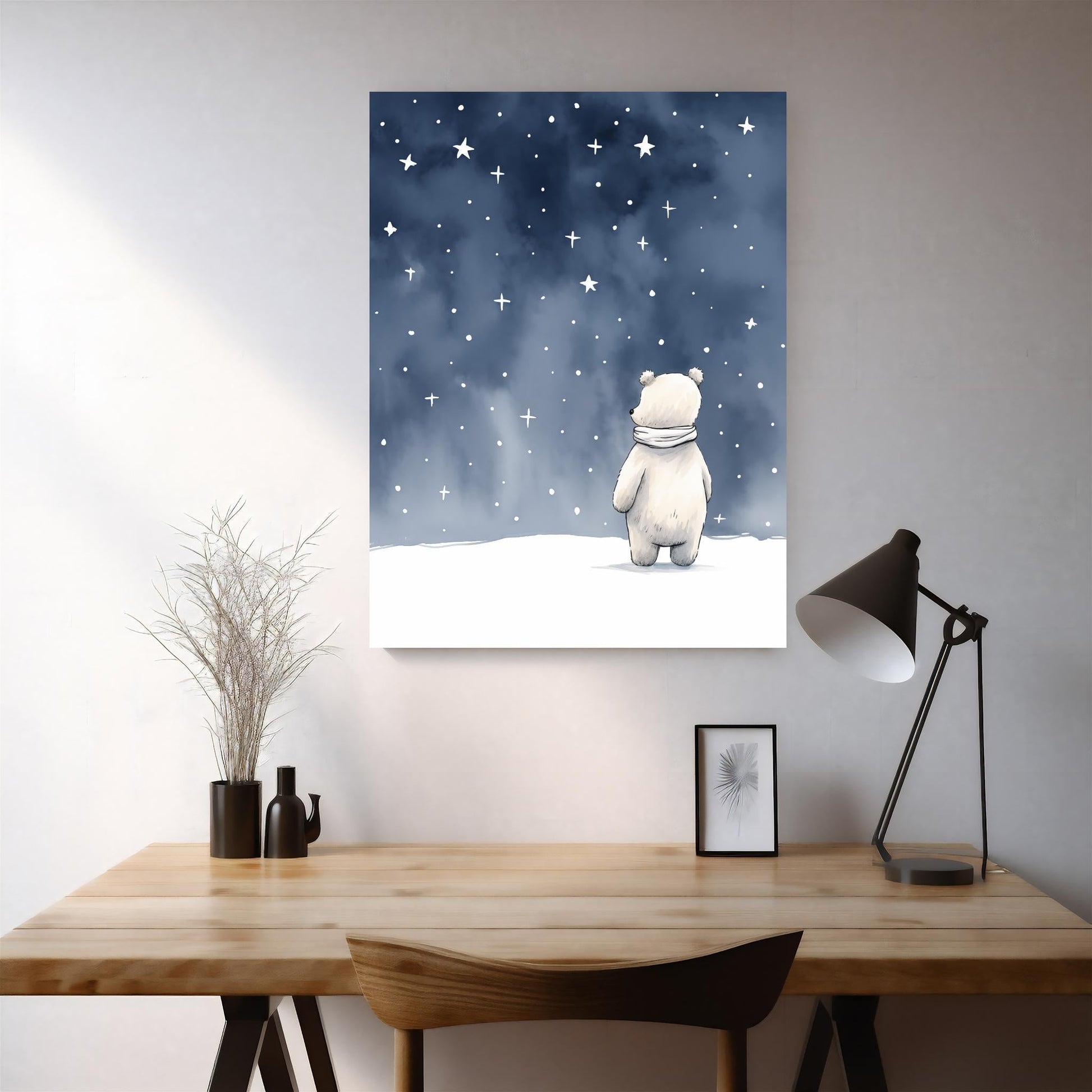 Stargazing Polar Bear - Atka Inspirations