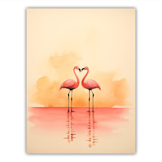 Sunset Serenade with Flamingos - Atka Inspirations