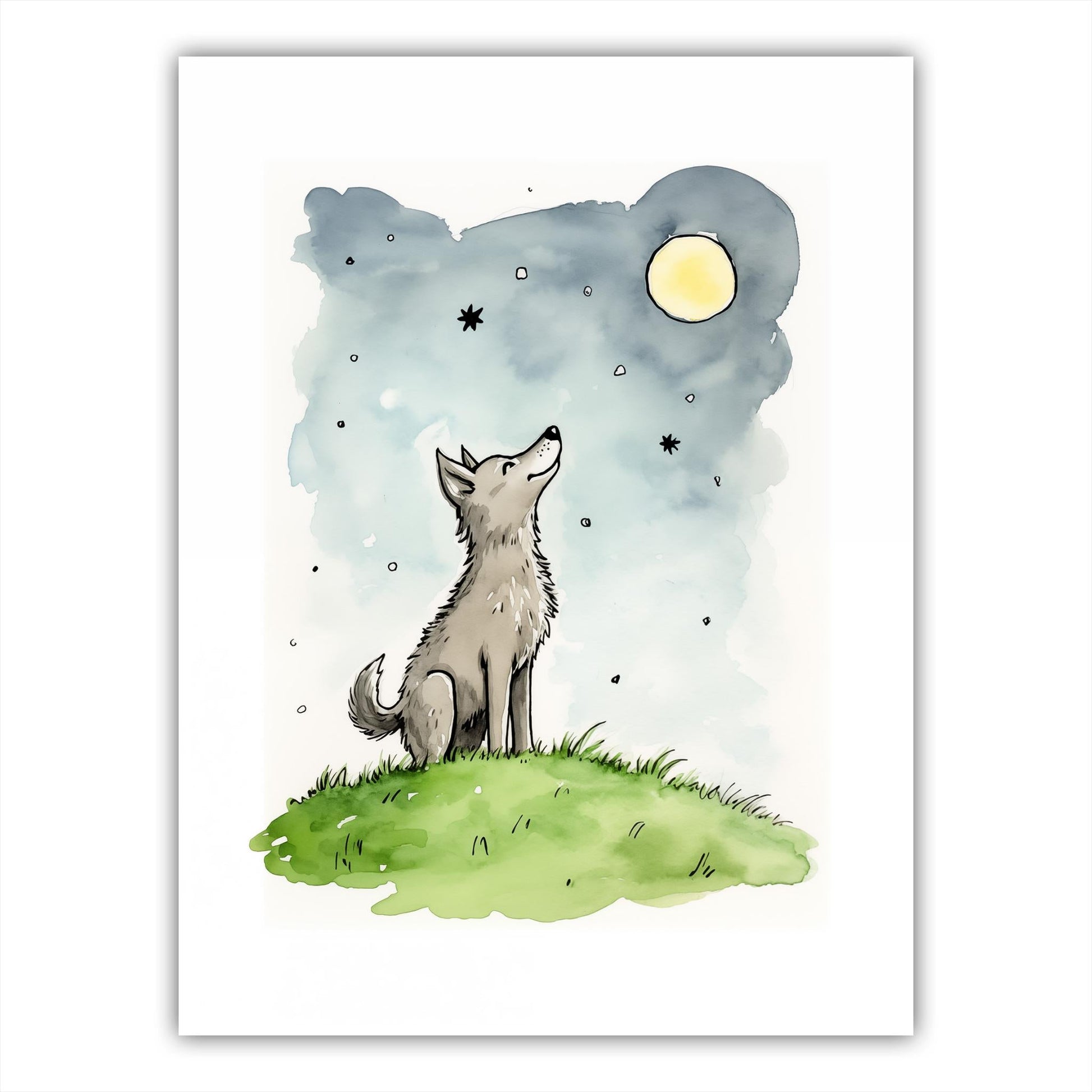 Wolf's Starry Vigil - Atka Inspirations